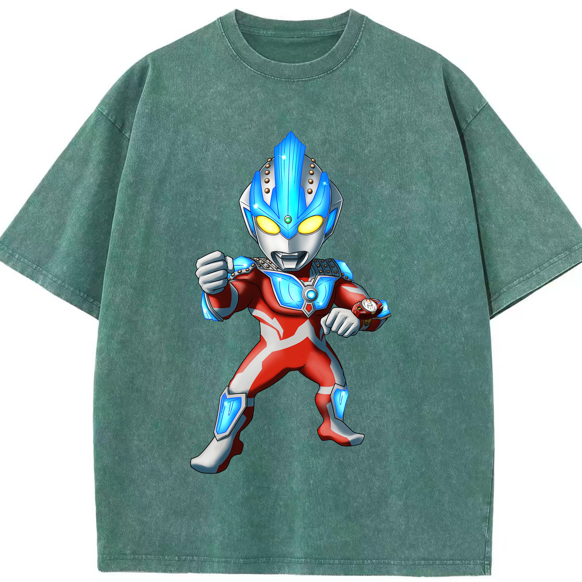 （画像用） ウルトラマン Ultraman 綿100% ヴィンテージ風 半袖Tシャツ（フロントプリント）